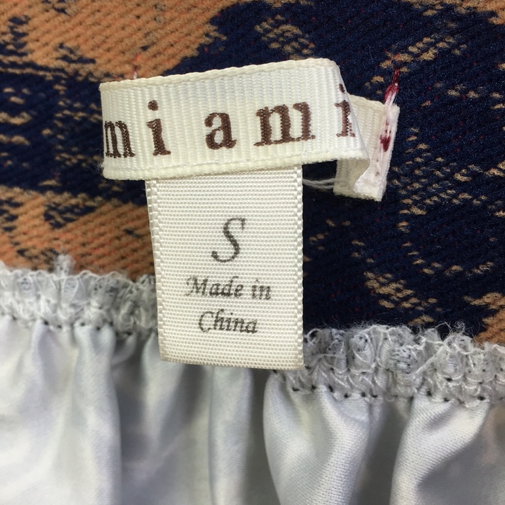 Miami Skirt S Midi Geometric Paisley A-Line *E - Picture 3 of 6